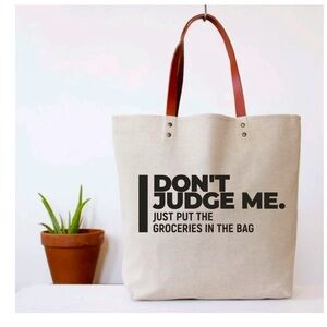 NWT Funny Canvas Tote Bag